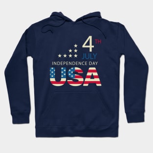 happy 4th of July usa flag independence day Hoodie